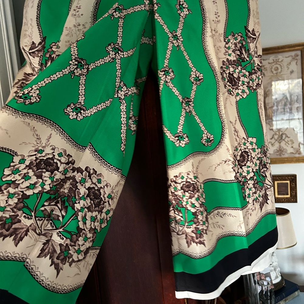 Gucci Palazzo Silk Cropped Pants Size 42 - Picture 3 of 15
